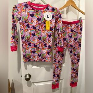 Lisa Frank Inspired Bamboo Pajamas size 9/10 NWT by Little  Moon Bamboo
